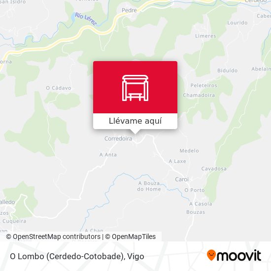 Mapa O Lombo (Cerdedo-Cotobade)