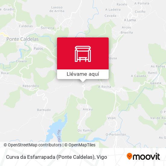 Mapa Curva da Esfarrapada (Ponte Caldelas)