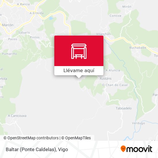 Mapa Baltar (Ponte Caldelas)