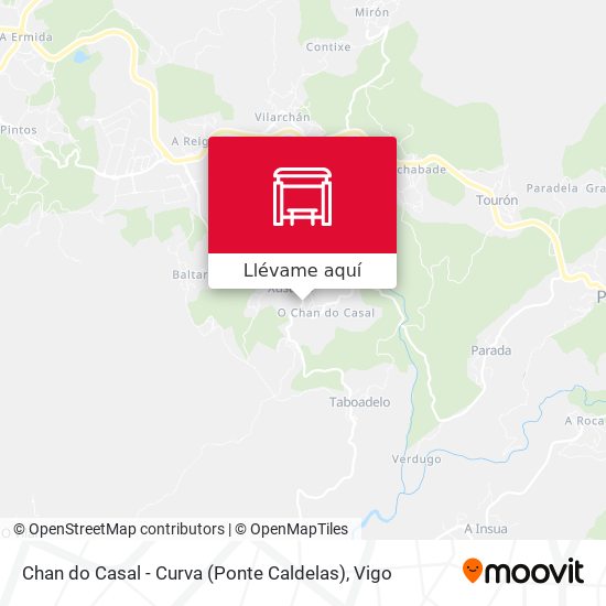 Mapa Chan do Casal - Curva (Ponte Caldelas)