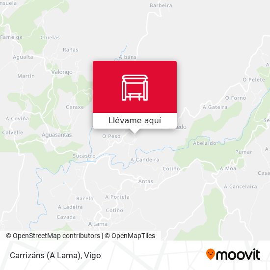 Mapa Carrizáns (A Lama)