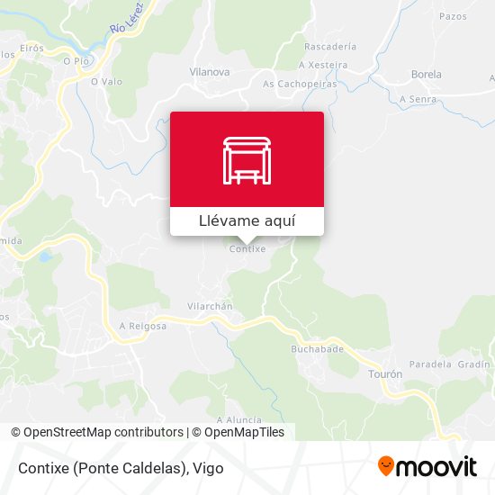 Mapa Contixe (Ponte Caldelas)