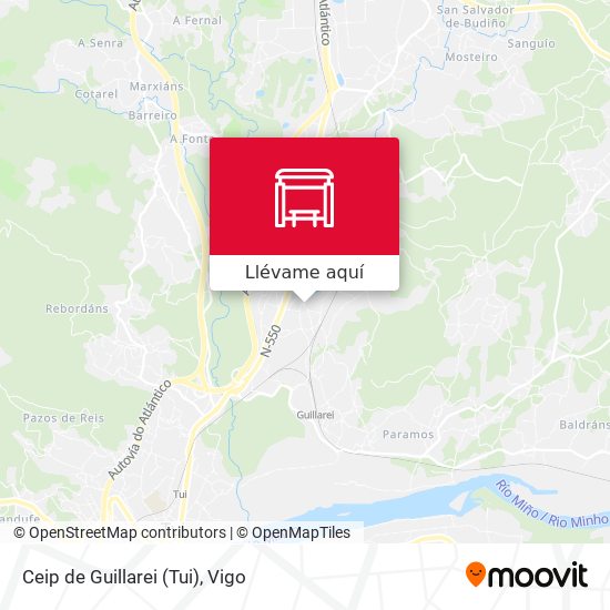 Mapa Ceip de Guillarei (Tui)