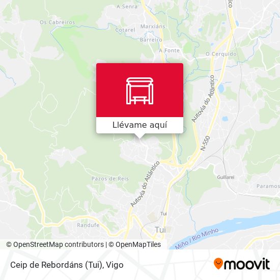 Mapa Ceip de Rebordáns (Tui)