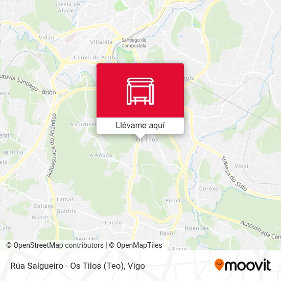 Mapa Rúa Salgueiro - Os Tilos (Teo)