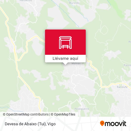 Mapa Devesa de Abaixo (Tui)