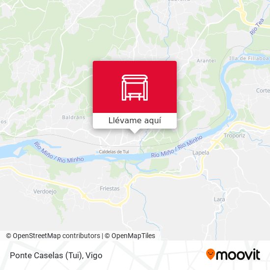 Mapa Ponte Caselas (Tui)