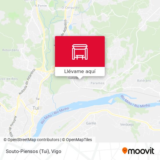 Mapa Souto-Piensos (Tui)