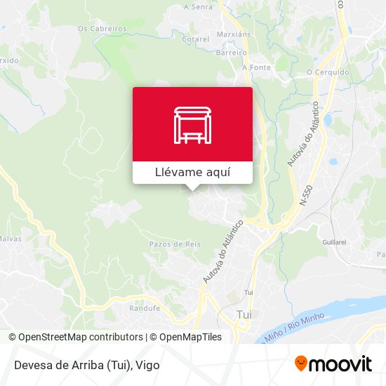 Mapa Devesa de Arriba (Tui)