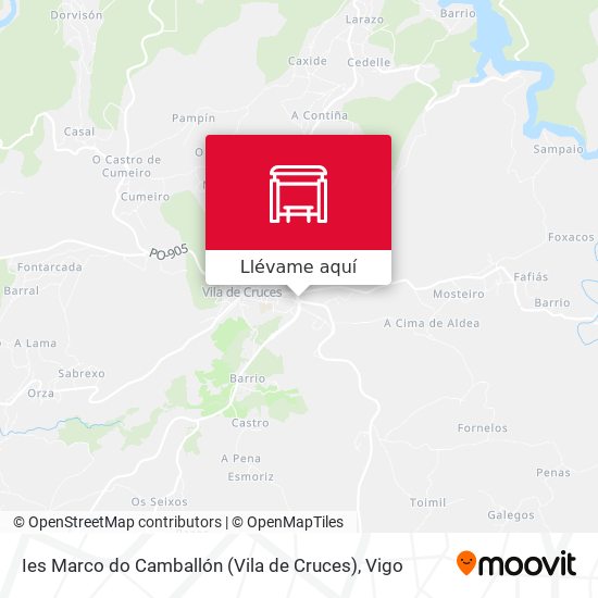 Mapa Ies Marco do Camballón (Vila de Cruces)