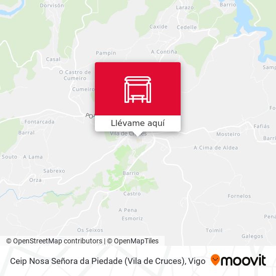 Mapa Ceip Nosa Señora da Piedade (Vila de Cruces)