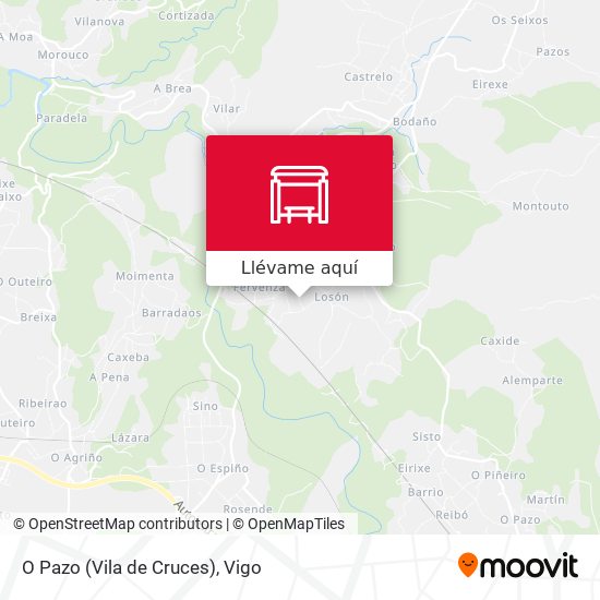 Mapa O Pazo (Vila de Cruces)