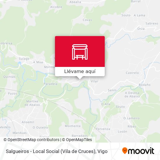 Mapa Salgueiros - Local Social (Vila de Cruces)