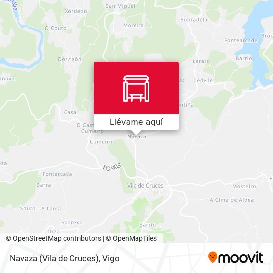 Mapa Navaza (Vila de Cruces)
