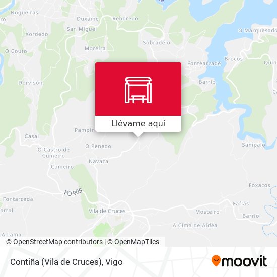 Mapa Contiña (Vila de Cruces)