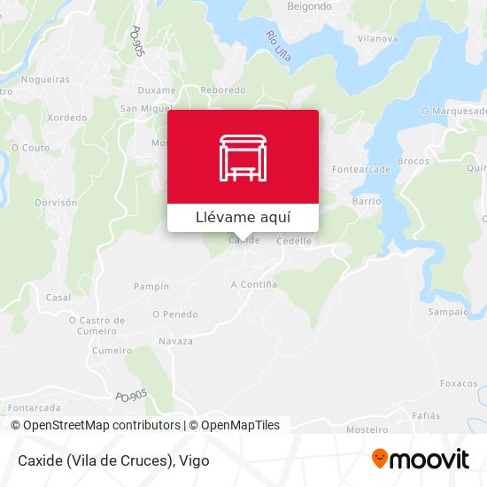 Mapa Caxide (Vila de Cruces)