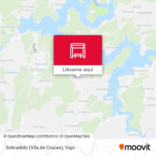 Mapa Sobradelo (Vila de Cruces)