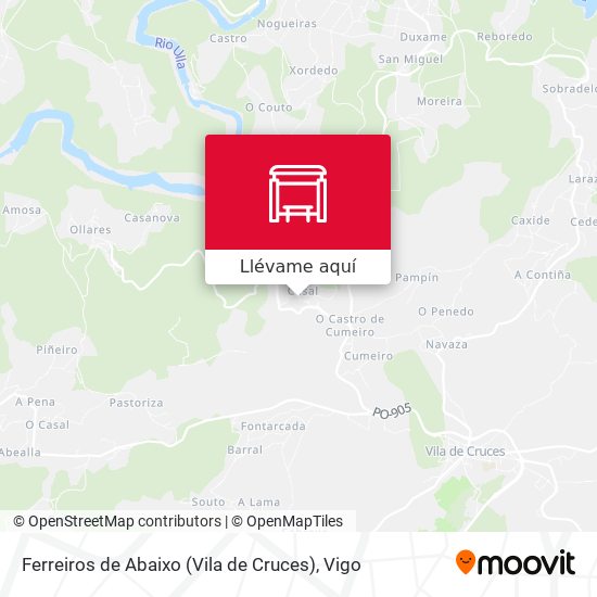 Mapa Ferreiros de Abaixo (Vila de Cruces)