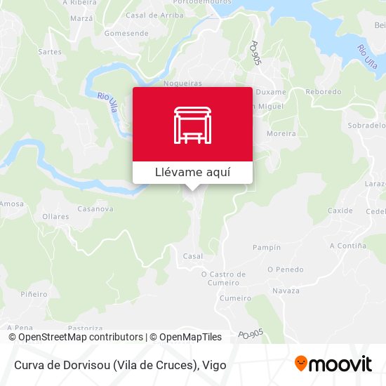 Mapa Curva de Dorvisou (Vila de Cruces)