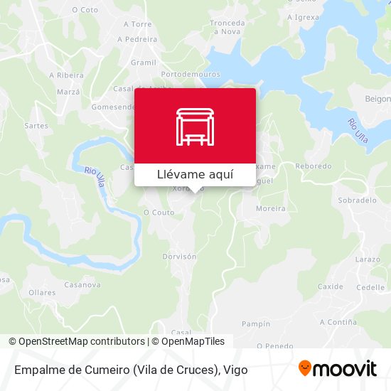 Mapa Empalme de Cumeiro (Vila de Cruces)