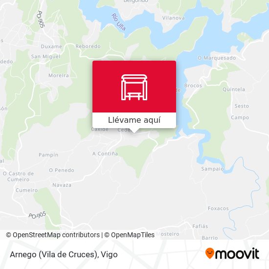 Mapa Arnego (Vila de Cruces)