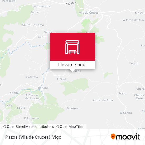 Mapa Pazos (Vila de Cruces)