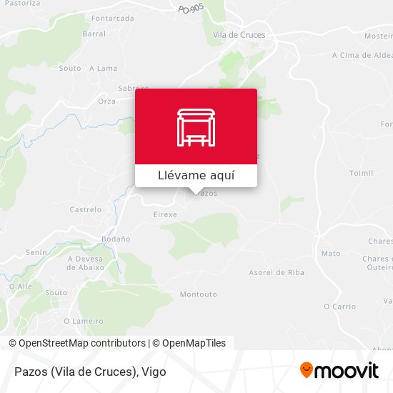 Mapa Pazos (Vila de Cruces)