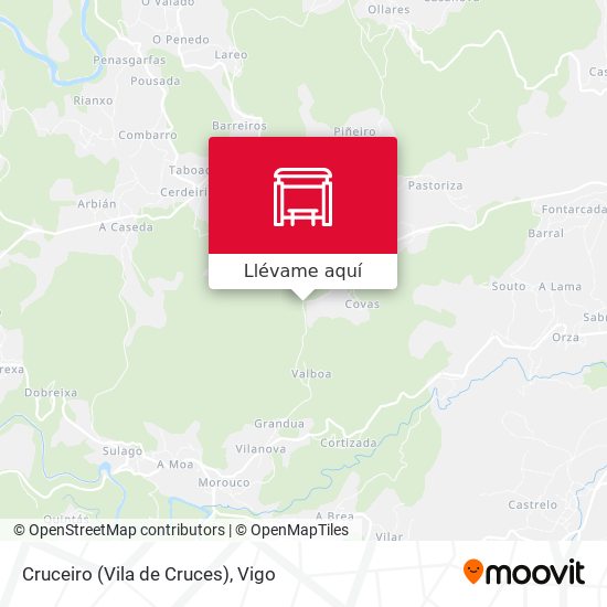 Mapa Cruceiro (Vila de Cruces)