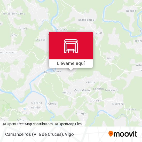 Mapa Camanceiros (Vila de Cruces)