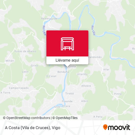 Mapa A Costa (Vila de Cruces)