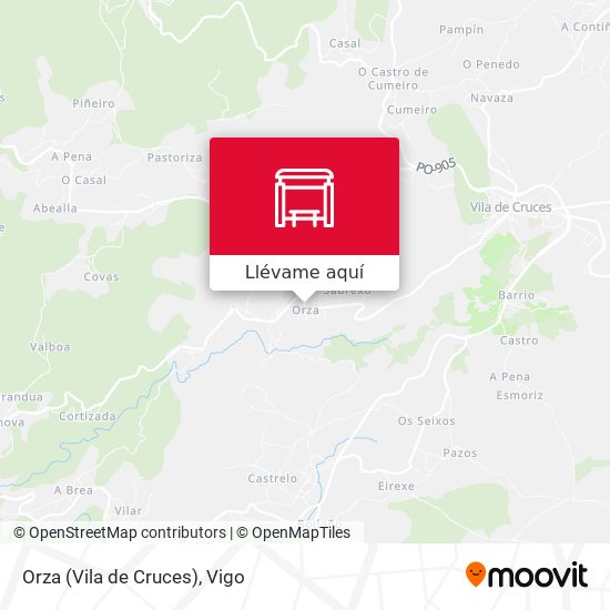 Mapa Orza (Vila de Cruces)