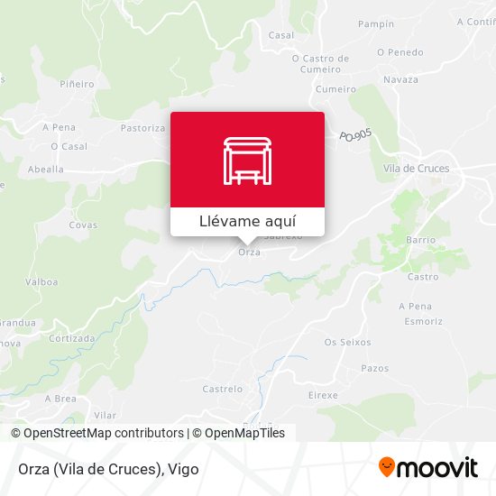 Mapa Orza (Vila de Cruces)