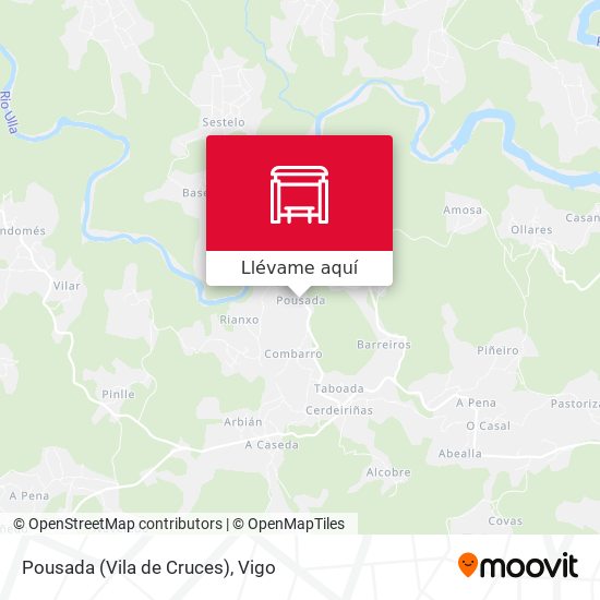 Mapa Pousada (Vila de Cruces)