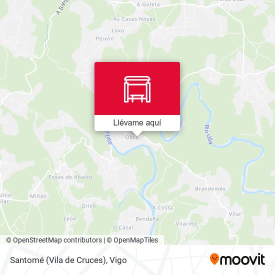 Mapa Santomé (Vila de Cruces)