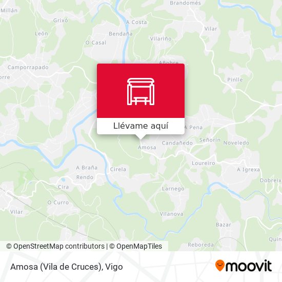 Mapa Amosa (Vila de Cruces)