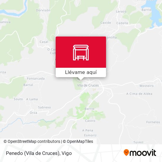 Mapa Penedo (Vila de Cruces)