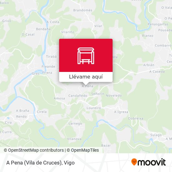 Mapa A Pena (Vila de Cruces)