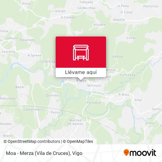 Mapa Moa - Merza (Vila de Cruces)