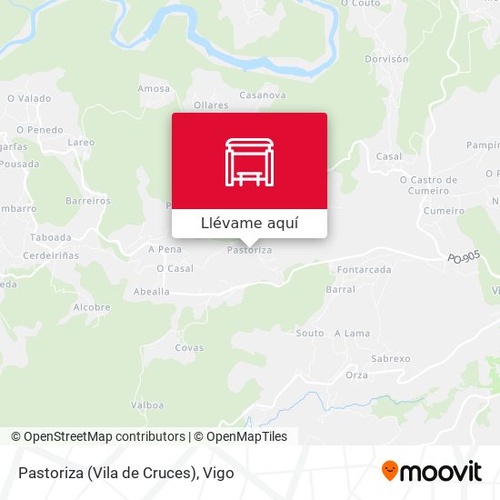 Mapa Pastoriza (Vila de Cruces)
