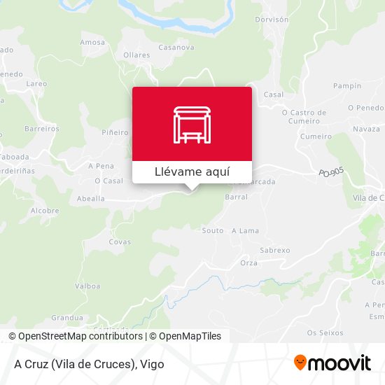 Mapa A Cruz (Vila de Cruces)