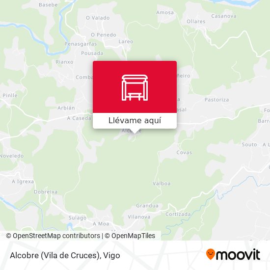 Mapa Alcobre (Vila de Cruces)
