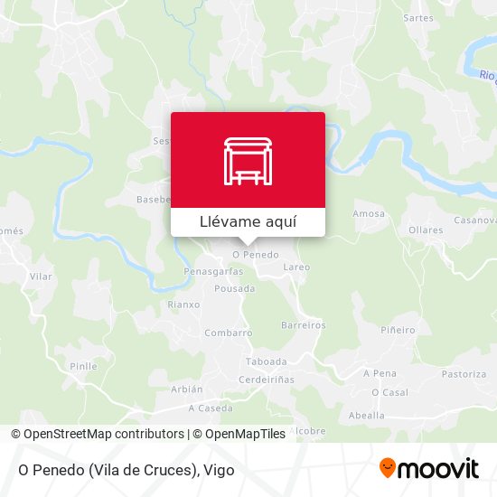 Mapa O Penedo (Vila de Cruces)