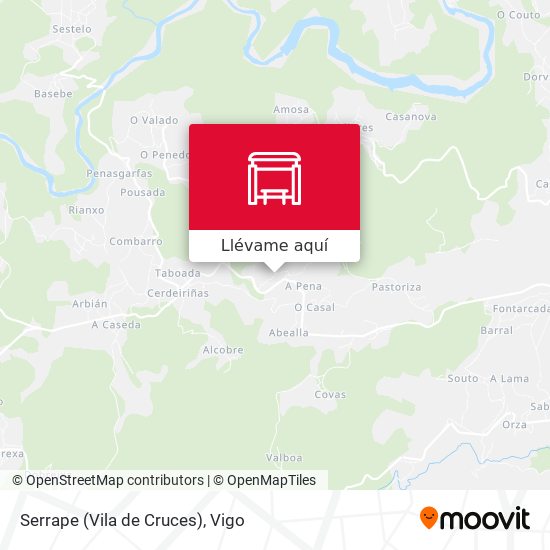 Mapa Serrape (Vila de Cruces)