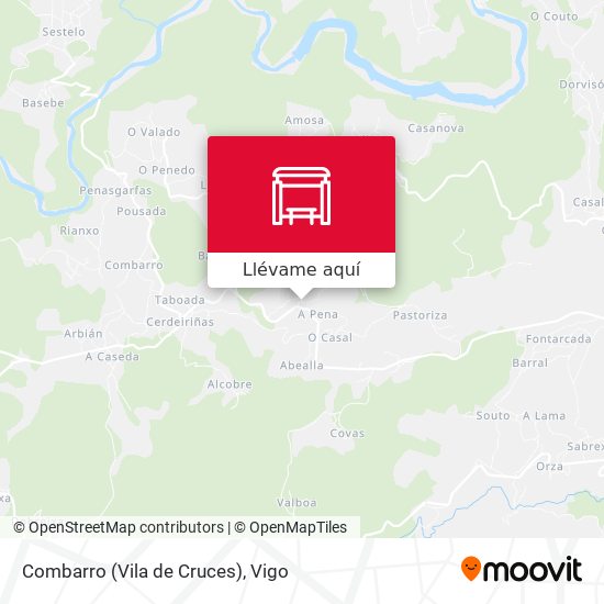 Mapa Combarro (Vila de Cruces)