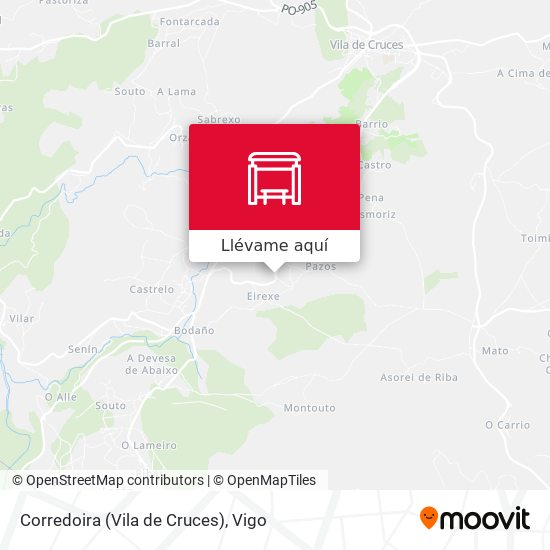 Mapa Corredoira (Vila de Cruces)