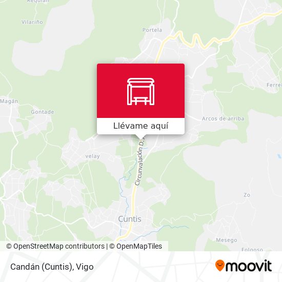 Mapa Candán (Cuntis)