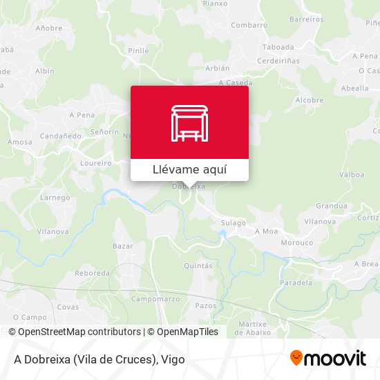 Mapa A Dobreixa (Vila de Cruces)