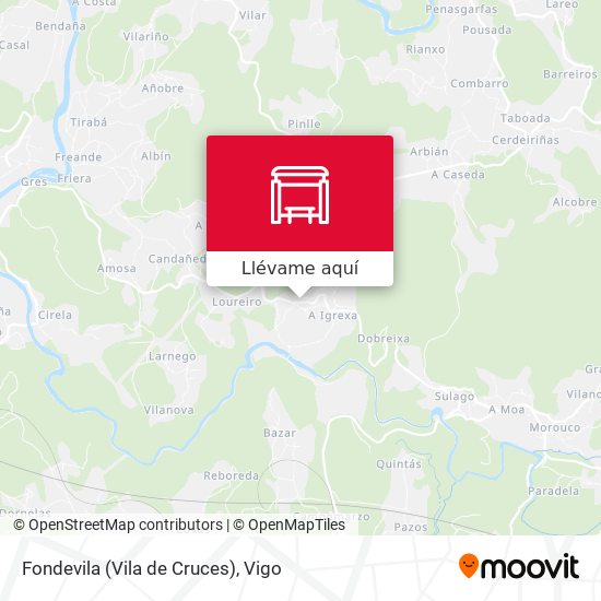 Mapa Fondevila (Vila de Cruces)