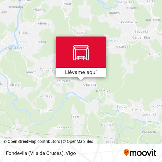 Mapa Fondevila (Vila de Cruces)