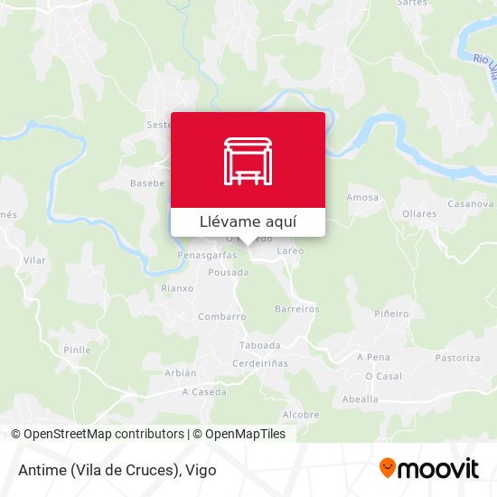Mapa Antime (Vila de Cruces)